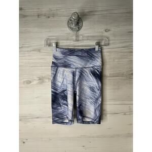 Balance Collection Bike Shorts Womens XS Blue‎ White High Rise Athletic Yoga